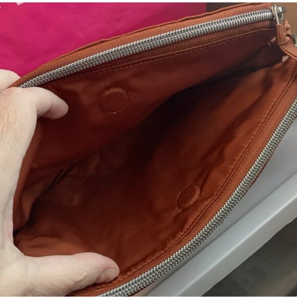 Vera Bradley triple compartment Crossbody performance Twill toasted terracotta - Picture 3 of 6